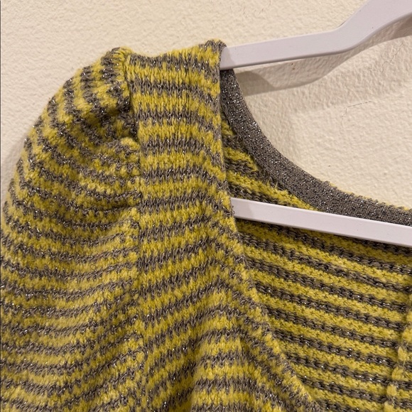 Moth Olive and Charcoal Striped Cardigan anthropology - Picture 7 of 10
